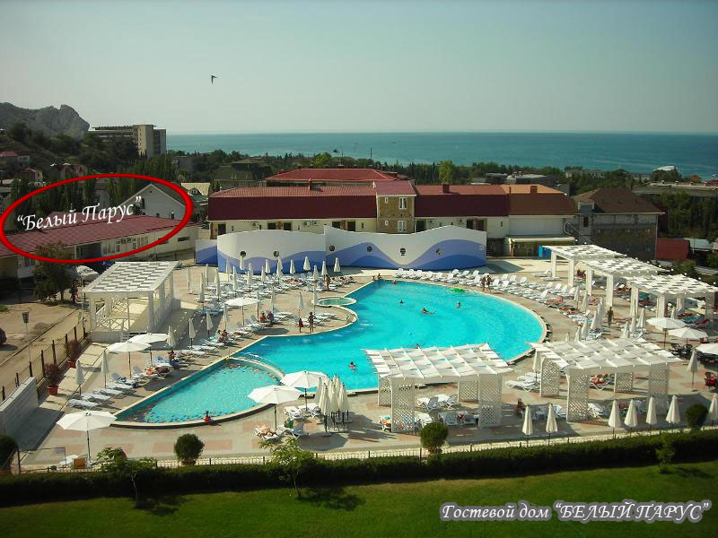Отель Белый парус Судак Крым бассейн фото