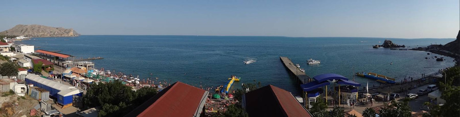 Отель Чайхана, Судак Крым, фотография панорама вид на море