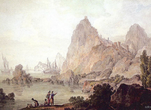 Картина М. Иванова Судакская (Генуэзская) крепость 1790-е гг.